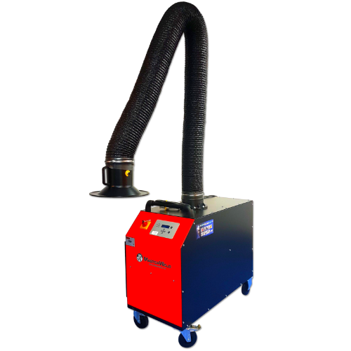 MasterWeld MW1800 110V Mobile Welding Fume Extractor with 4 Metre Self-Support Arm